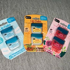 Flavored Minis Lip Balm Variety Pack by b-pure-Set of 3 💎🍮🌹